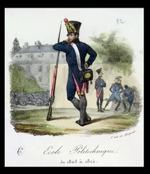 Ein Schüler in Militäruniform von der Ecole Polytechnique, 1803-14